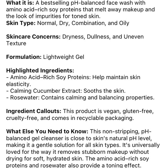 Fresh Soy Face Cleanser - Picture 2 of 4